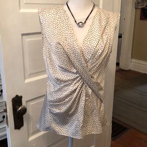 Sleeveless faux Wrap Top